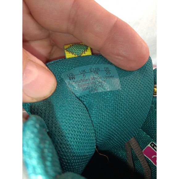 Ryka womens shoes hitops sneakers lace green aurora gray 8W quilted comfort - Picture 6 of 6